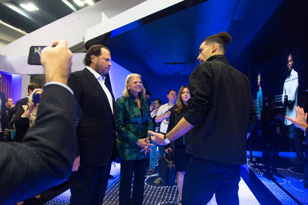 IBM Watson interactive installation at conference